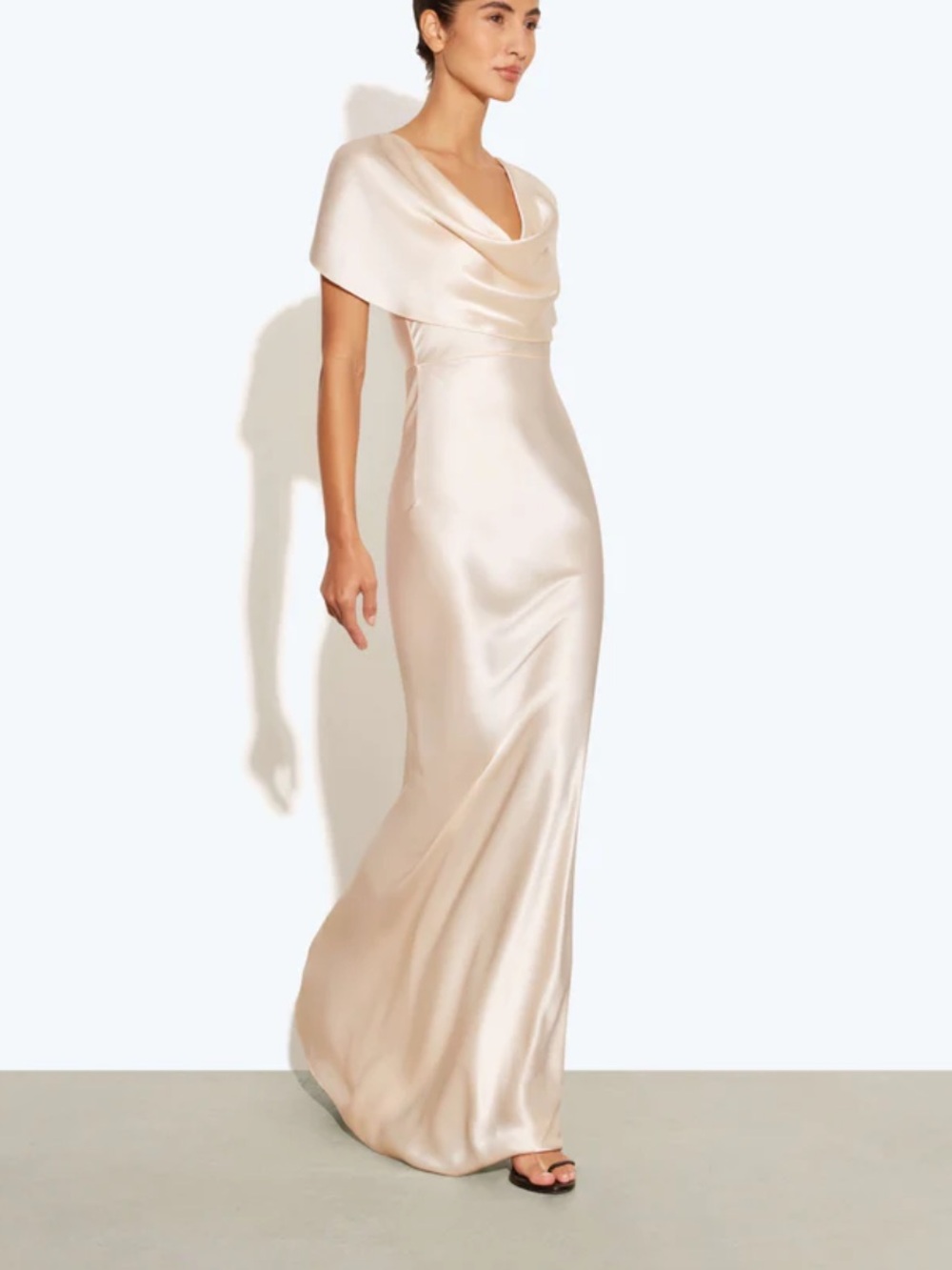 Rat&Boa Lilia Ivory Satin Dress - NWT Small - Picture 4 of 7